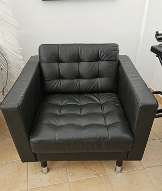 IKEA LANDSKRONA Sillón Piel Negro