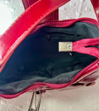 Bolso Y2K Burdeos de Charol