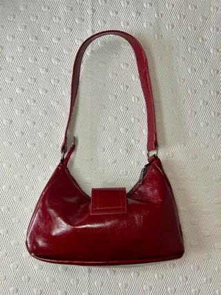 Bolso Y2K Burdeos de Charol
