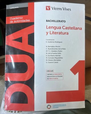 Libro DUAL Castellano Bachillerato