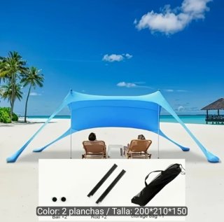 Sombrilla Toldo Playa Azul