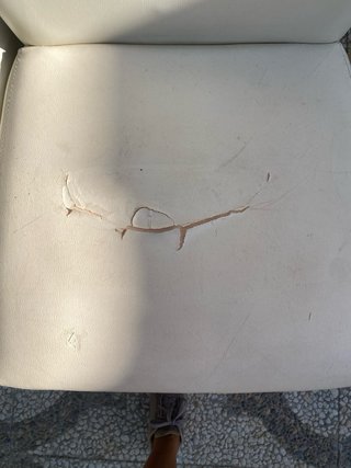 Sillas de comedor de cuero blanco