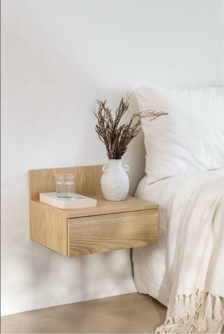 2 Mesitas de Noche Sklum Madera Colgada