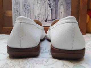 Mocasines Geox blancos mujer 38