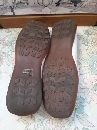 Mocasines Geox blancos mujer 38