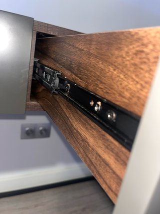 Escritorio estilo industrial madera y metal