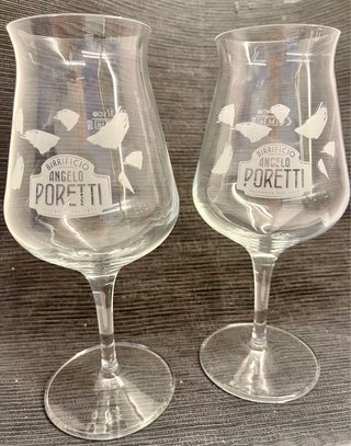 Coppia Calici Birra Angelo Poretti Nuovi