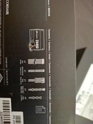 Corsair CV450 80 Plus Fuente Alimentación ATX