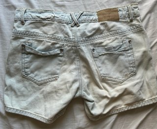 Shorts pantaloncini jeans denim blu chiaro azzurro