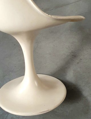 Silla Tulip Beige fibra de vidrio
