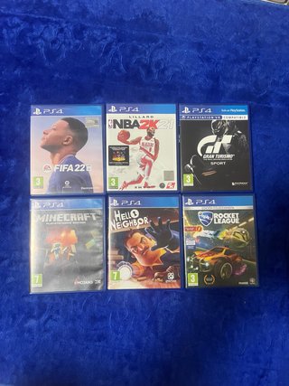 Lote 6 Videojuegos PS4