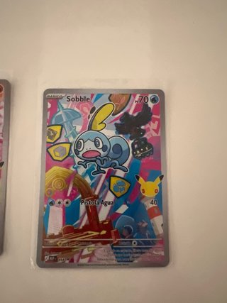 Set 3 Cartas Pokémon Grookey, Scorbunny, Sobble