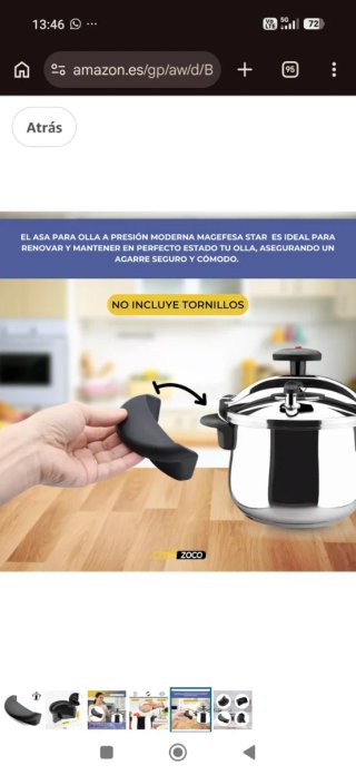 Asa repuesto olla presión Magefesa nueva