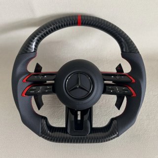 Volante Mercedes AMG Carbono y Piel