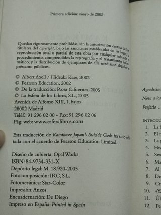 Kamikazes los pilotos suicidas japoneses en la ...