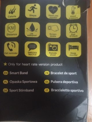 Pulsera actividad Smartband Negra