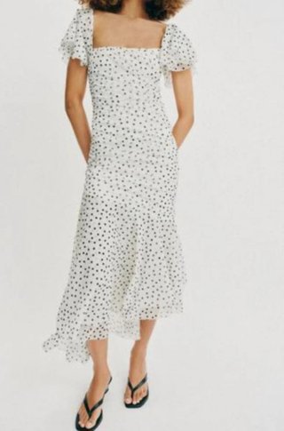 Vestido Zara lunares blanco y negro S y M