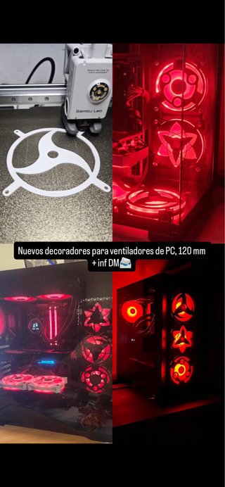 Decoradores para ventiladores PC 120mm