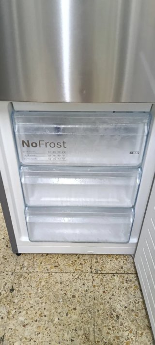 NEVERA COMBI BOSCH ACERO INOXIDABLE NO FROST A+