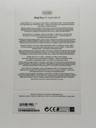 iPad Pro 11 512GB (2018)