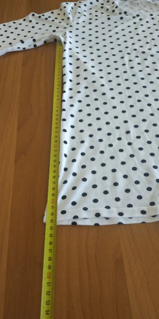 T-shirt donna maniche lunghe pois