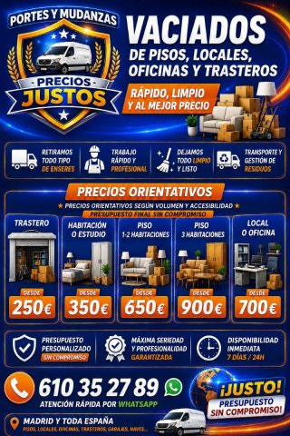 PORTES Y MUDANZAS.. ECONOMICOS
