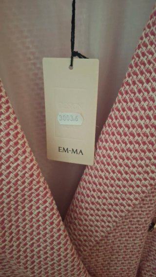 Blazer rosa y blanco