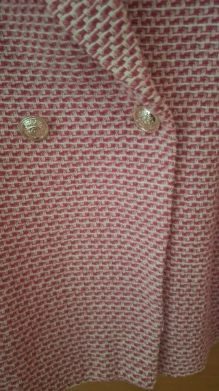Blazer rosa y blanco
