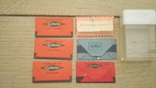 6 Hojas de Afeitar Antiguas Gillette y más