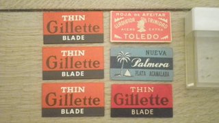 6 Hojas de Afeitar Antiguas Gillette y más