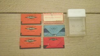 6 Hojas de Afeitar Antiguas Gillette y más