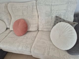 Sofá Chaise Longue Extensible con Arcón + 2 Pufs