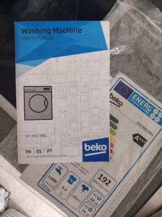 Lavadora Beko 8kg A+++ (Bajo Consumo)