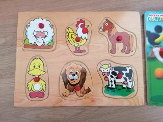 2 Puzzles de encaje, madera
