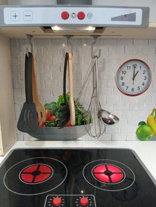 Cocina de juguete de madera