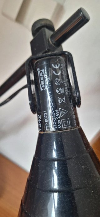 Lámpara Escritorio Flexo IKEA LAGRA Negra