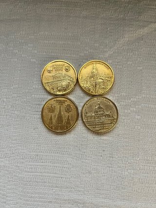 4 Monedas Conmemorativas FAMILIA REAL