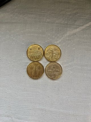 4 Monedas Conmemorativas FAMILIA REAL