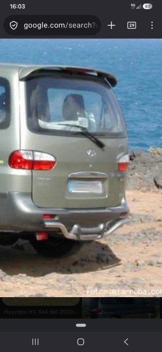 Protector Parachoques Trasero Hyundai h1 4x4