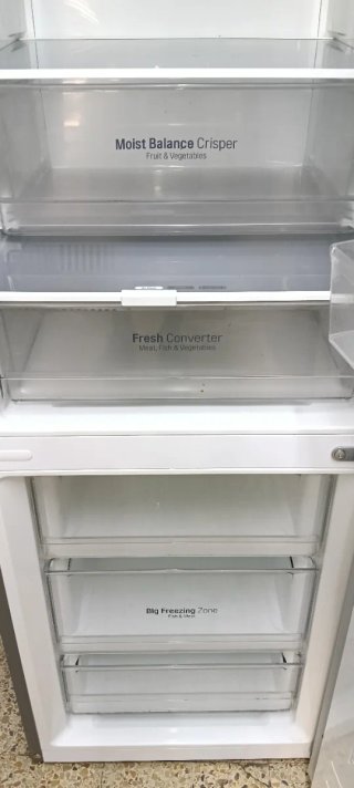 NEVERA COMBI L.G ACERO INOXIDABLE NO FROST A+++