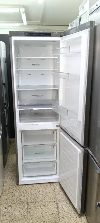 NEVERA COMBI L.G ACERO INOXIDABLE NO FROST A+++