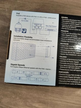 Inyector PoE+ TRENDnet TPE-115GI Gigabit 30W