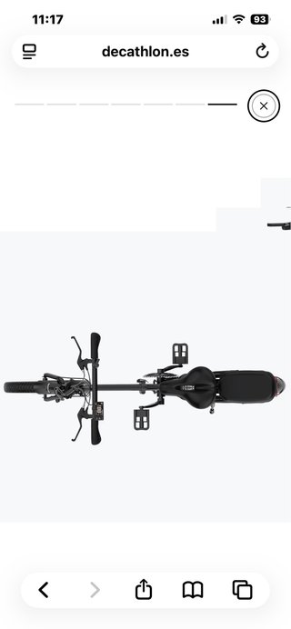 Bicicleta Eléctrica Plegable Negra