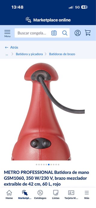 Batidora de mano Metro Professional