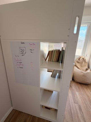 Cama alta IKEA SMÅSTAD + escritorio