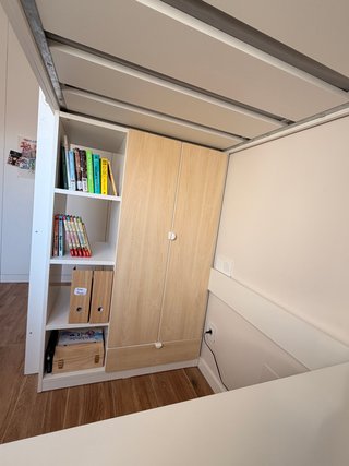 Cama alta IKEA SMÅSTAD + escritorio