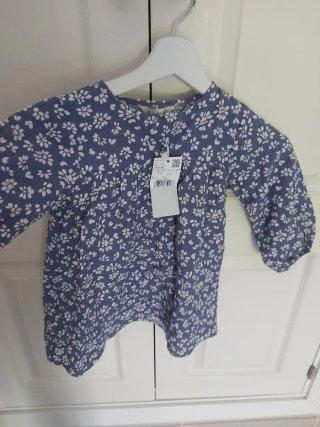 Vestido niña algodón estampado floral