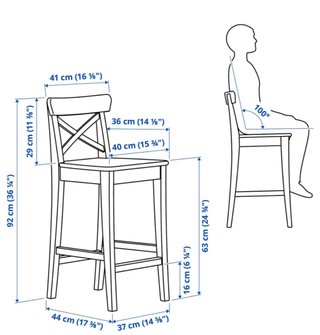 Taburetes Ikea Madera (2 unidades)