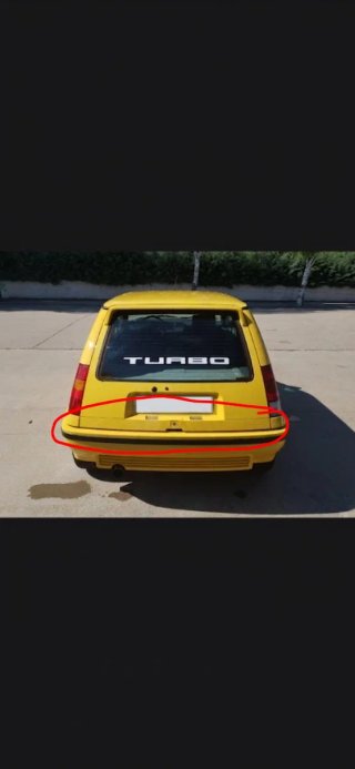 Moldura Trasera Renault 5 GT Turbo Fase 2