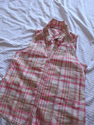 Camisa Chaleco Cuadros Talla L